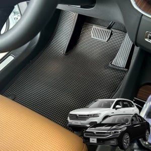 폭스바겐 그린 고무 카매트 전차종 자동차 발매트 발판 블랙 1열 운전석+조수석엣지포함