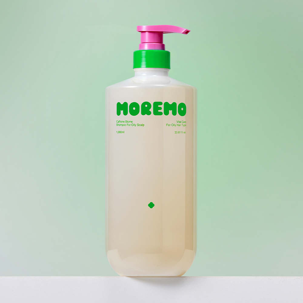 모레모 카페인바이옴 약산성 탈모 완화 샴푸 지성용 1000ml