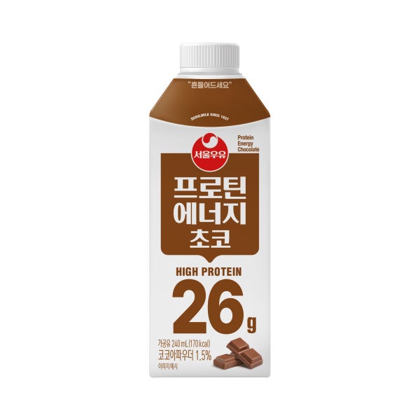 서울우유 프로틴 에너지 초코 240ml x 18팩