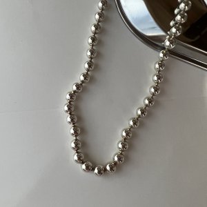 6미리촘촘볼목걸이 6미리은볼목걸이