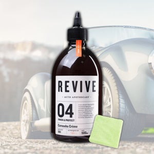 리바이브 카나우바 크림 액체왁스 500ml 타월