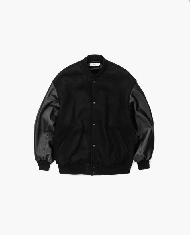 그라프페이퍼 Graphpaper Light Melton Stadium Jacket 23AW