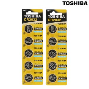 도시바 동전 코인 리튬 건전지 CR2032 10개입 (최신제조 25년10월)