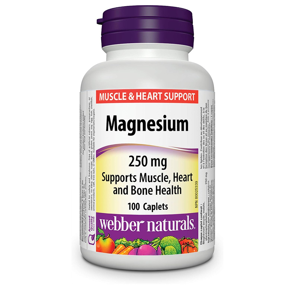 <b>웨버 내추럴</b> 마그네슘 250 mg 100 캐플렛