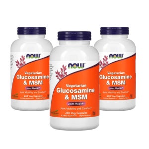 나우푸드 베지테리언 글루코사민 엠에스엠 240베지캡슐 3병