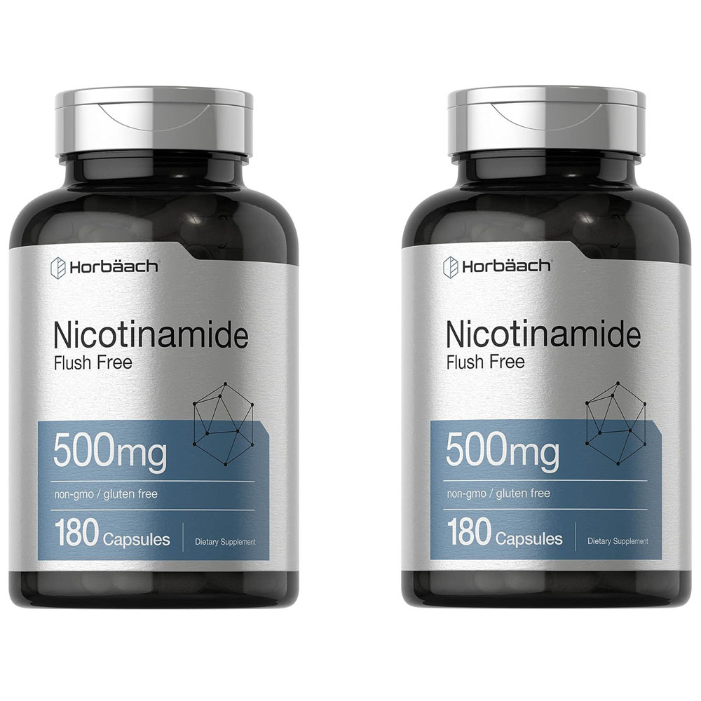호바흐 니코틴아마이드 <b>나이아신아마이드 500mg</b> 180캡슐 x 2통
