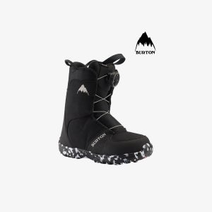 2023 버튼 Kids Grom BOA Snowboard Boots 블랙 어린이 키즈