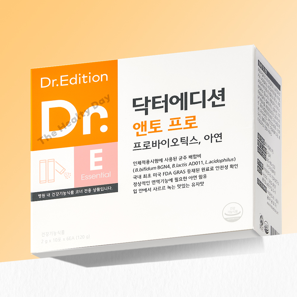 닥터에디션 닥터 앤토<b>프로</b> 60포 <b>프로</b>바이오틱스 유산균 아연 청소년 성인남녀 키즈 2개월분