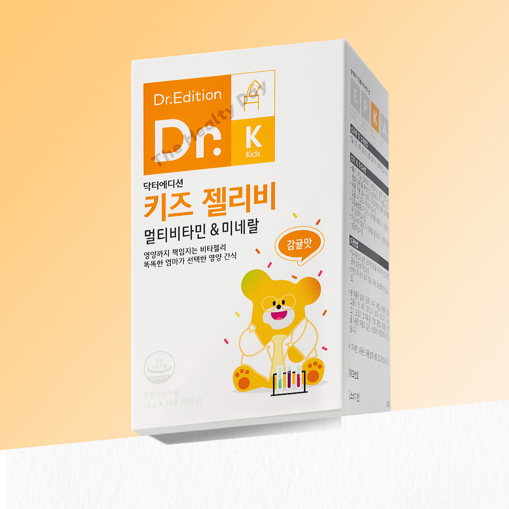 닥터에디션 닥터 키즈 젤리비 30포 멀티비타민 미네랄 유아 청소년 스틱 젤리 영양제