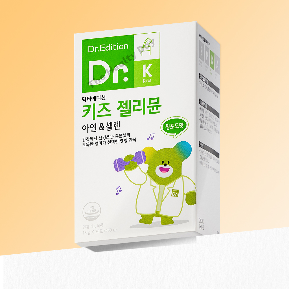 닥터에디션 닥터 키즈 젤리뮨 30포 <b>아연 셀렌</b> 유아 청소년