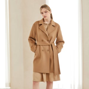 [유어즈샵] 여성 핸드메이드 명품 오버핏 더블 울 코트