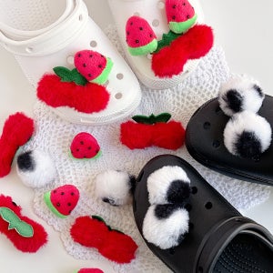 크록스 지비츠 겨울 파츠 폼폼이 털 먼지 인형 신꾸 자비츠 참 악세사리 장식 1P