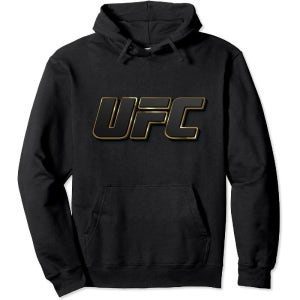 UFC 로고 풀오버 후디 골드 블랙