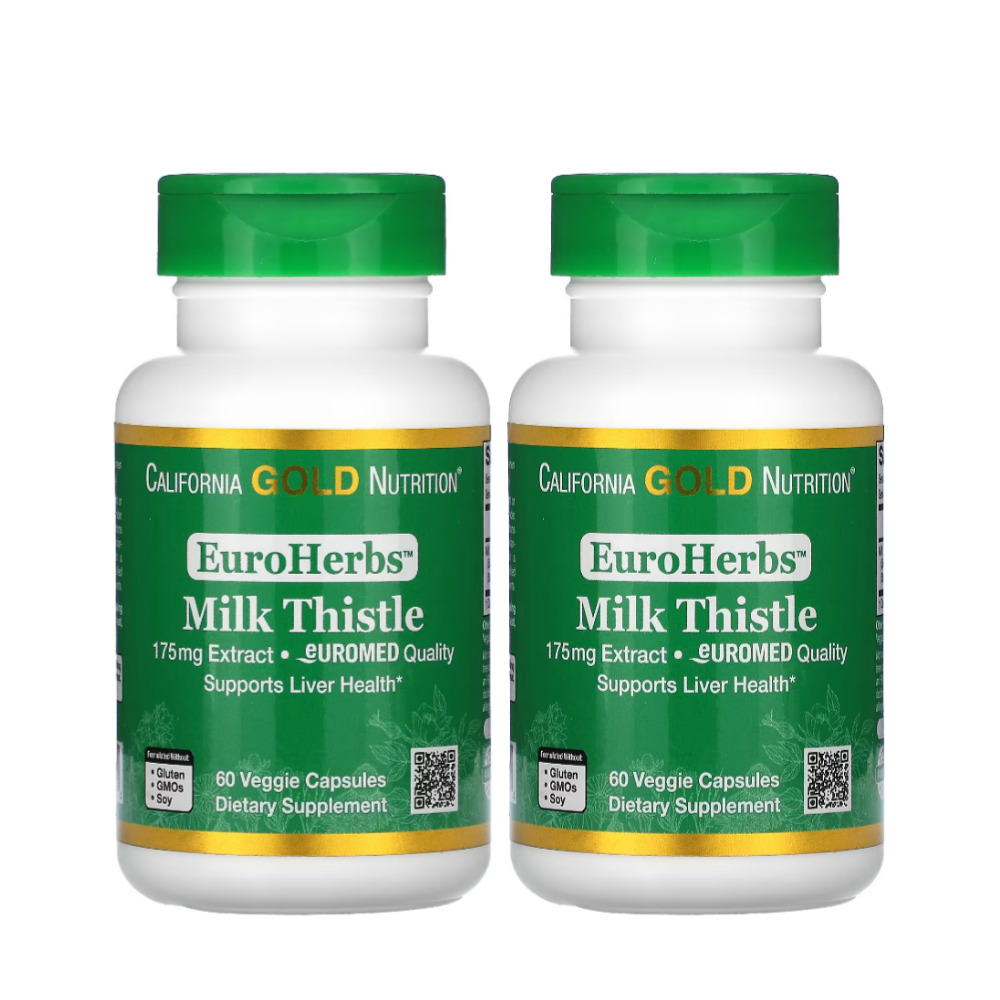 CGN <b>밀크씨슬 추출물 175mg</b> 실리마린 60캡슐 2개