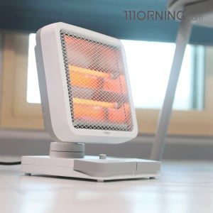 대웅모닝컴 전기히터 전기난로 발난로 미니스토브 소형 사무실 가정용 좌우회전