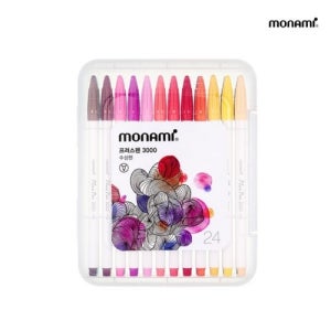 모나미 플러스펜 24색세트 프러스펜 수성싸인펜