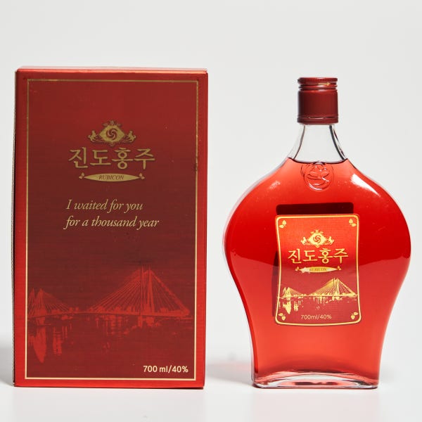 진도홍주 루비콘 40도 700ml 아리랑 지초주 (케이스, 쇼핑백 포함)