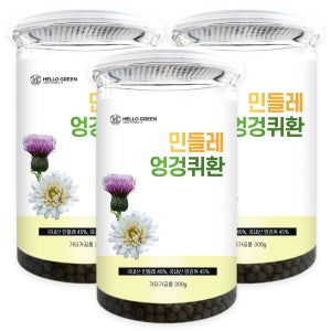 헬로우그린 민들레 엉겅퀴환 300gX3(통) 총900g