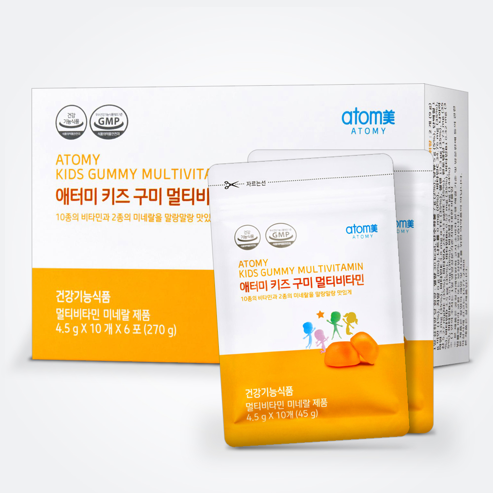 <b>애터미</b> 키즈구미 멀티<b>비타민</b> 4.5g x 10개 x 6포