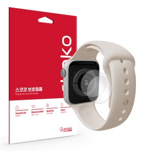 후면 심박센서 보호필름 애플워치 9 8 7 SE2, 40mm-41mm, 2매입