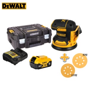 디월트 20V MAX 브러쉬리스 충전 12.5mm 원형샌더 DCW210P1 5.0Ah 배터리 1개 세트