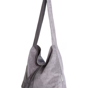 쏘차밍 무지 이지 코듀로이 양면 숄더백 - 스웨이드