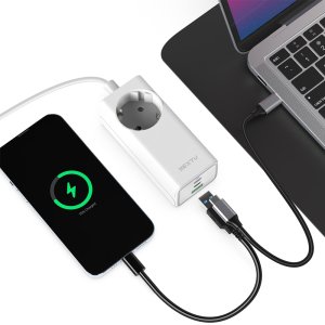 이지넷유비쿼터스 NEXTU 추오이 PD PPS 65W 3포트 GaN 접지 초고속 멀티 충전기 NEXT-QC630GAN