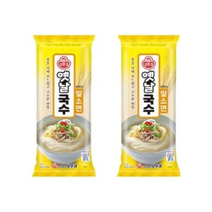 맛좋은 옛날국수 쌀소면 500GX2 오뚜기 홈캉스 식재료 홈메이킹 간편식 간단요리 캠핑 휴가 방학 한끼식사