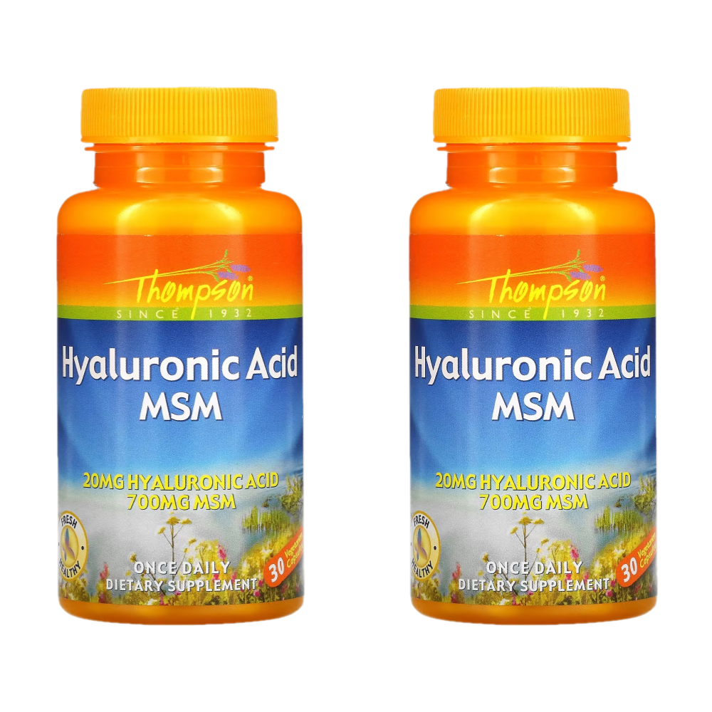 <b>톰슨 엠에스엠</b> 비타민C 30캡슐 2개 히알루론산 아스코르브산 MSM Hyaluronic