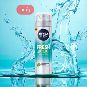 니베아 맨 프레시 킥 쉐이빙 폼 200ml x 6개