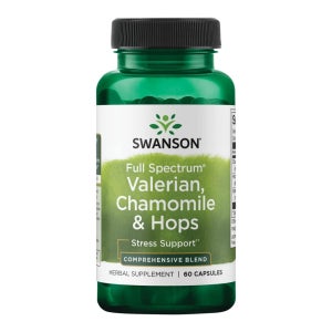 스완슨 풀 스펙트럼 발레리안 카모마일 홉스 60 캡슐