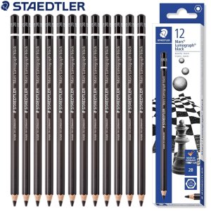 스테들러 마스 루모그라프 100B 블랙 연필 2B 1타 12자루 200x48x17mm