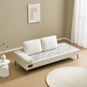 [모던평상형소파 최다판매] 가보건강침대 F베라SE 헤드레스트 밀양흙쇼파 수정석/세라믹스 돌쇼파(등쿠션별도)