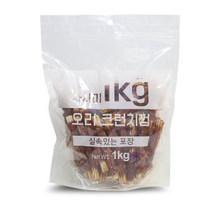 테비 사사미 육포 대용량 1kg 오리크런치껌, 1000g, 1개
