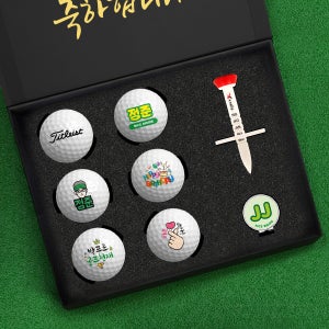 골프공 선물 세트 인쇄 제작 홀인원 기념볼 타이틀리스트 PRO V1 프리미엄 6구 1호