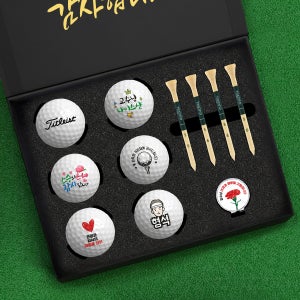 골프공 선물 세트 인쇄 각인 제작 홀인원 기념볼 타이틀리스트 V1 프리미엄 6구 2호