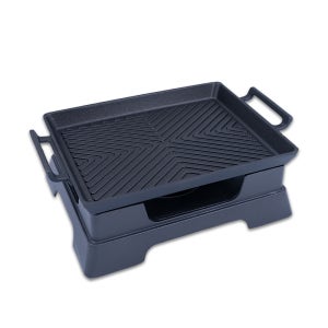 직사각 그릴팬 화로 SET 고체연료사용 불판 미니화로 개인 가정용 업소용 대형 알루미늄