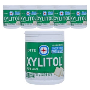 [용기 통껌] 롯데 자일리톨 100g x 6ea(볼)