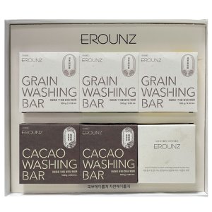 EROUNZ 친환경 1종 설거지 워싱바 6종 선물세트 / 네추럴 주방세제 비누 식기 과일 세척 Soap / 이로운지 라비스코 제로웨이스트