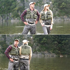 명품 계류낚시 조끼 멋짐 대폭발 코듀라 방수원단 내부 매쉬