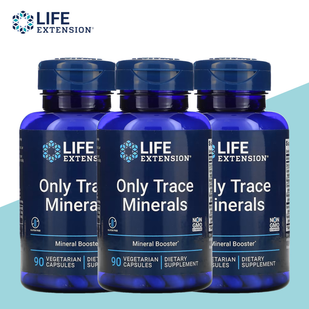 라이프익스텐션 온리 <b>트레이스 미네랄</b> <b>미네랄</b>스 90캡슐 3개