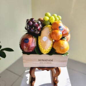 우드박스- M (첫인사선물 쾌유기원선물 출산선물 임직원선물 스승의날선물 과일선물세트)