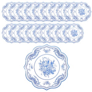 블루플로라 일회용 파티용 종이접시 31cm 20개