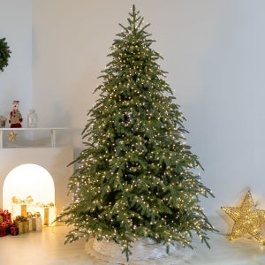 크리스마스 트리 나무 무장식 대형 고급 캐롤라이나 360cm (우산식) 전나무 PE PVC 매장 소품 데코 꾸미기