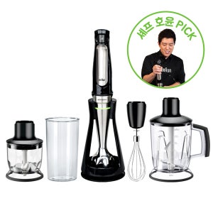 [셰프 호윤 Pick!][네이버 단독 전용거치대 패키지] 브라운 액티브 블레이드 핸드블랜더 MQ7045X / 전용거치대