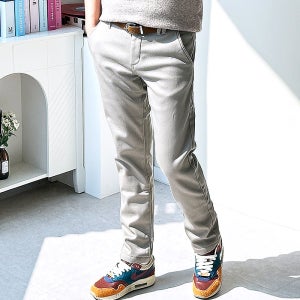 남성기모면바지 본딩 치노 히든밴딩 빅사이즈 겨울바지