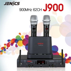 J900 JENICS 2CH Wireless mic 900mhz충전식62ch가변 PRO900II