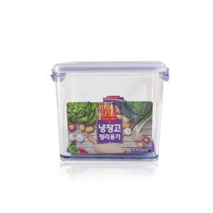 로이첸 냉장고 정리용기 3000ml 반찬통 투명 밀폐용기