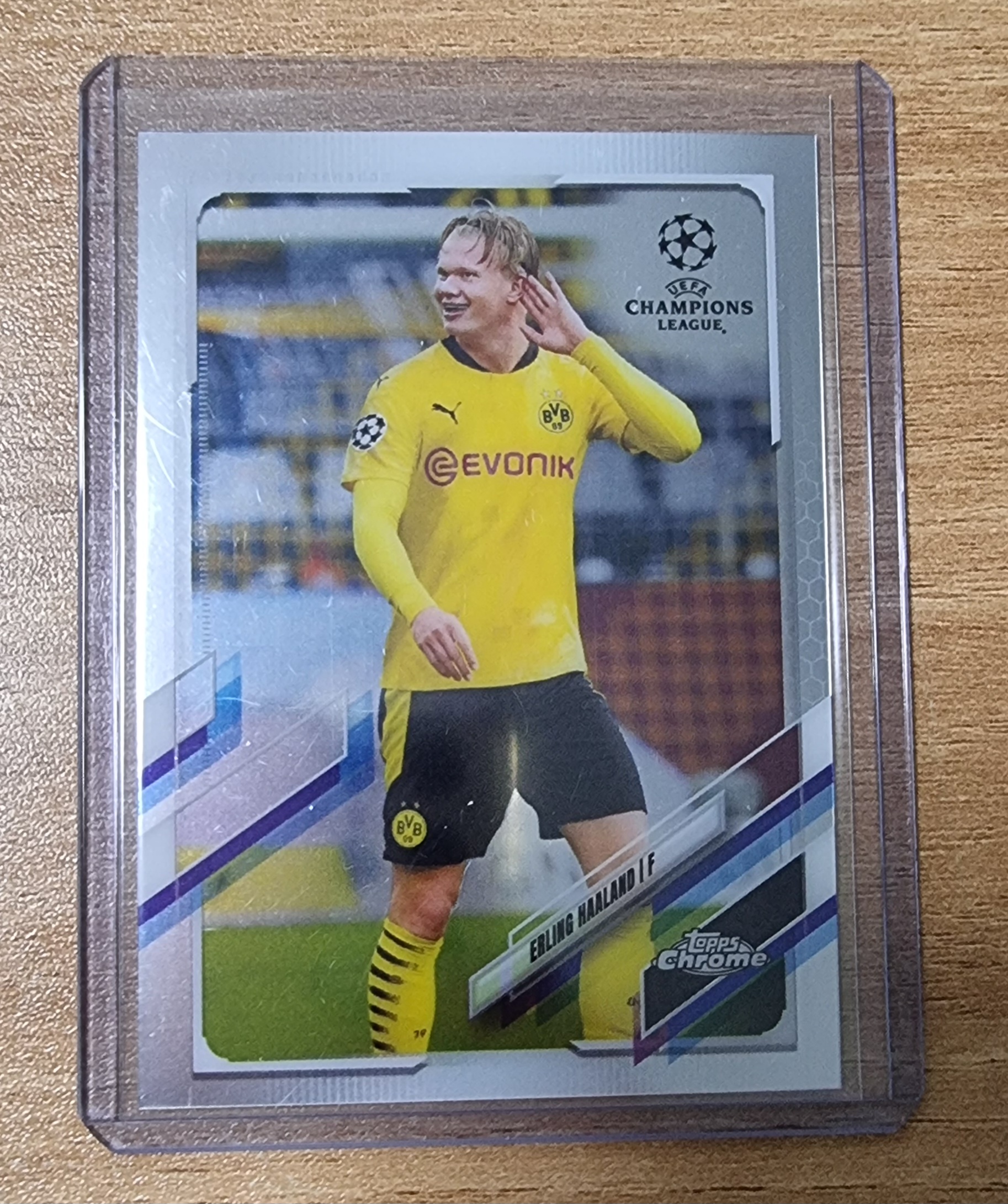 엘링 홀란드 2020-21 Topps Chrome UEFA Champions League Erling Haaland 홀란 No-49 축구 카드
