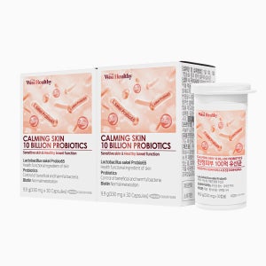 삼진제약 위시헬씨 진정피부 100억 유산균 30캡슐, 2개